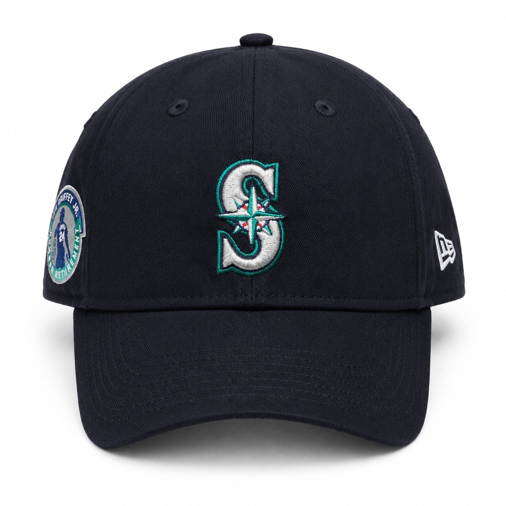 New Era Seattle Mariners Ken Griffey Jr Retirement Hat Mens OSFM Navy Blue